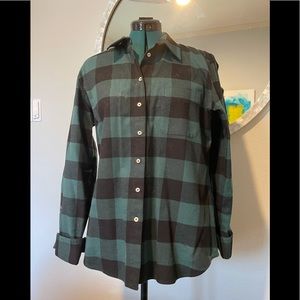 Claridge and King Blue and Green Flannel Shirt